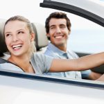 Young Couple in a Convertible