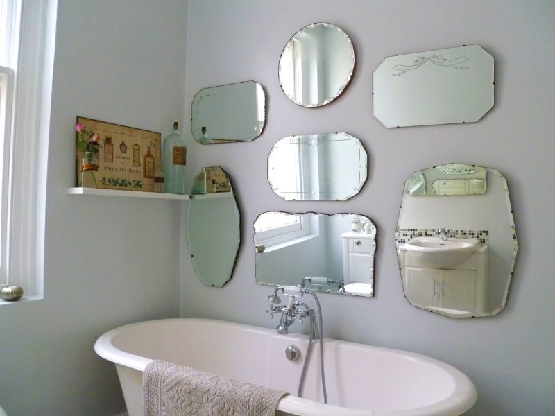 Hang a vintage style mirror