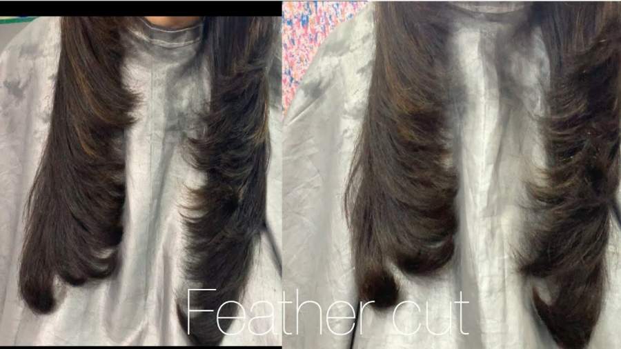 Light feather haircut