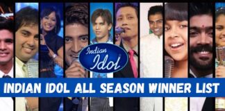 Indian Idol Winners