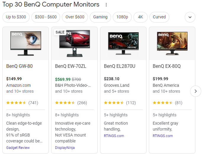 BenQ Computer Monitors