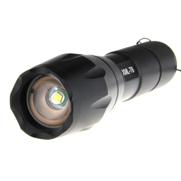 Helotes VG1 CREE LED Adjustable Focus AA Zoom Flashlight