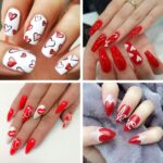 Valentine’s nail art