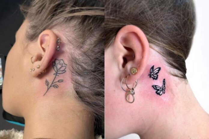 Behind Ear Tattoos