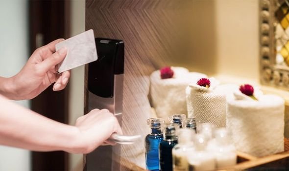 Stealing bathroom products from hotels 