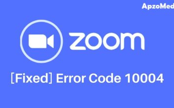 Zoom Error Code 10004